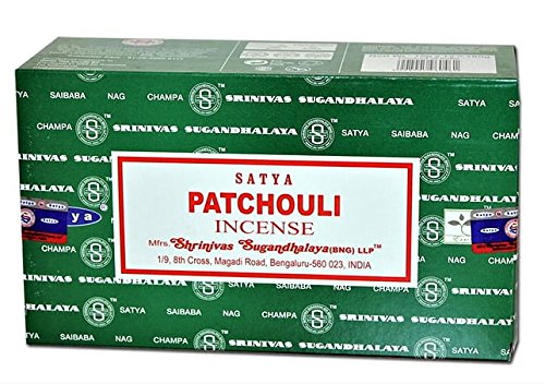 YesMandala Incienso Satya - Patchouli - 12 Cajas x 15g