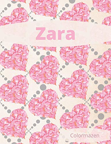 Zara: Personalised Pink Valentine Notebook (Large) (Personalised Pink Valentine Notebooks)