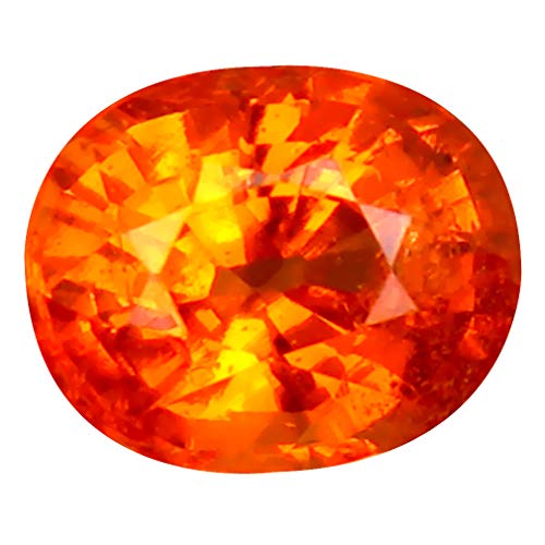 1.25 ct Corte ovalado (6 x 5 mm) Namibia Fanta Color Naranja Mandarina Granate Spessartine Piedra preciosa suelta natural