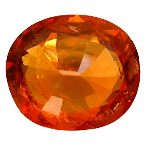 1.35 ct Corte ovalado (7 x 6 mm) Namibia Fanta Color Naranja Mandarina Granate Spessartine Piedra preciosa suelta natural