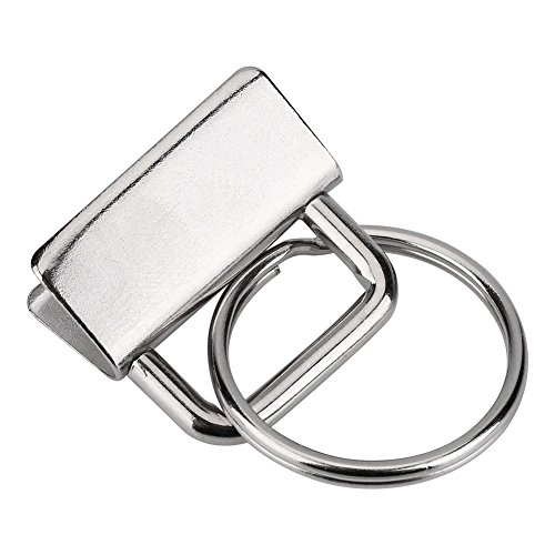 20 pcs Bolsa Correa Clips, Solid Clip de Plata, Correa de Bolsa, Bolsa de Cordón, Bolsa de Mosquetón de Gancho, Anillo Conector, Making Supplies