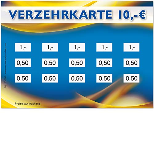 250 tarjetas de crédito, formato DIN A7, valor total 10 €, práctica alternativa a las marcas de valor, para clubes, gastronomía, empresas, escuelas, etc, pago sencillo sin dinero.