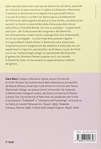 A memoria di donna. Psicoanalisi e narrazione dalle isteriche di Freud a Karen Blixen (Lingue e letterature Carocci)