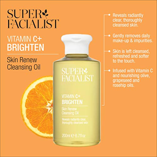 Aceite limpiador y renovador de cutis Super Facialist, con vitamina C