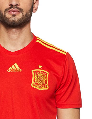 adidas Camiseta de la Selección Española de Fútbol para el Mundial 2018, Oficial, Hombre, 1ª Equipación, Talla L