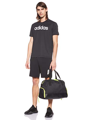 adidas D2m Cool Logo T Camiseta de Manga Corta, Hombre, Black, M
