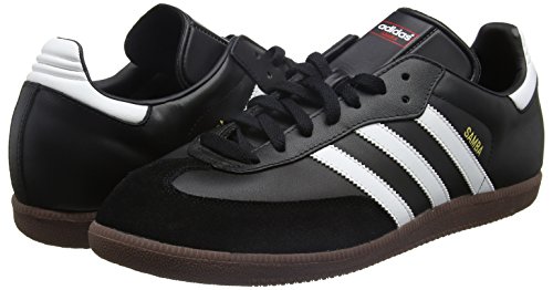 adidas Originals Samba Leather, Zapatillas de Fútbol para Hombre, Negro/Blanco, 40 EU