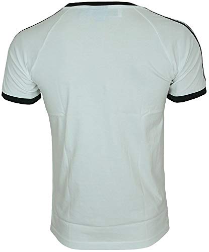 adidas Sport ESS tee Trefoil Camiseta Hombre T-Shirt Originals Retro Blanco/Negro, Tamaño:XL