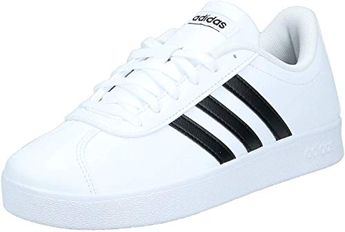 Adidas Vl Court 2.0 K, Zapatillas de deporte Unisex niños, Blanco (Ftwbla/Negbas 000), 36 2/3 EU