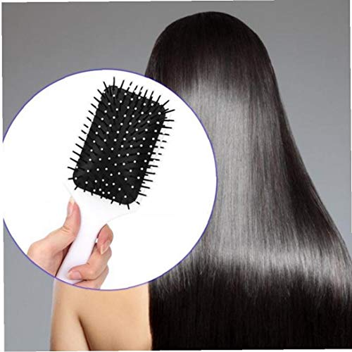 Aisoway Cepillo de Pelo del Peine del Pelo de mármol Paddle Anti estática Cepillo para el Pelo La reducción de la Rotura del Cabello Muy Rizado y de Hombres de Las Mujeres