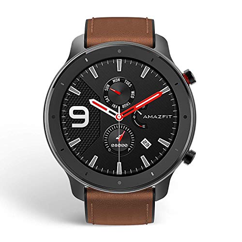 Amazfit GTR 47mm Reloj Smartwatch Deportivo | 20 días de batería | AMOLED de 1.39" | GPS + GLONASS | Frecuencia cardíaca Continua de 24 Horas (Andrid 5.0 e iOS 10.0) - Aluminium Alloy