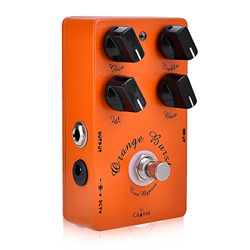 Andoer Caline CP-18 Pre AMP Pedal de guitarra Overdrive (Naranja)