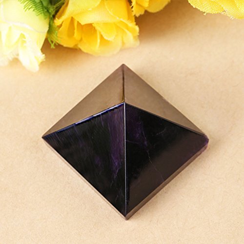 Asixx Pirámide de Amatista, Pirámide de Cristales, Pirámide Representa La Buena Fortuna Y La Mejor Suerte En La Vida, para Decoración, Regalo