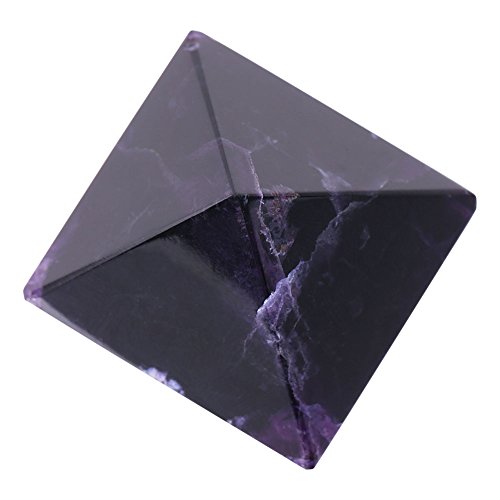 Asixx Pirámide de Amatista, Pirámide de Cristales, Pirámide Representa La Buena Fortuna Y La Mejor Suerte En La Vida, para Decoración, Regalo
