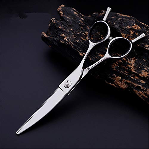 ASJD Tijeras Curvas de peluquería Profesional, Tijeras Curvas de peluquería (6.0 Pulgadas) Tijeras de Adelgazamiento