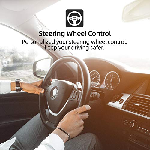 Autoradio 2 DIN Car Stereo Navegacion Compatible para Volkswagen VW Seat Skoda Polo Passat TIGUAN Golf | 7 Pulgadas | Libre Cámara Trasera & Canbus | Soporte GPS Volante BT USB SD (con Mapa de 8 GB)