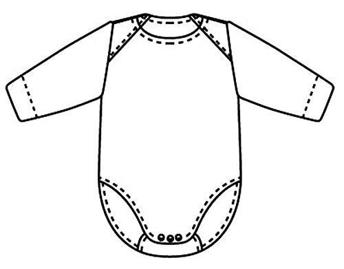 BABIDU Body C. Americano, Blanco, 18 Meses Bebe-Unisex