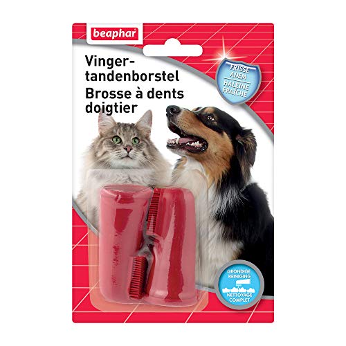 Beaphar – buccafresh, Cepillo de Dientes Doigtier – Higiene Bucodental – Perro y Gato