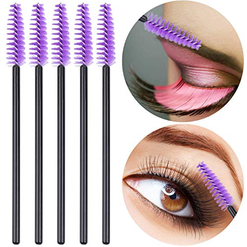 beihuazi® Cepillos de Pestañas 200 piezas Desechables Separador de Pestañas Pincel de Maquillaje Máscara de Maquillaje Palo Aplicador