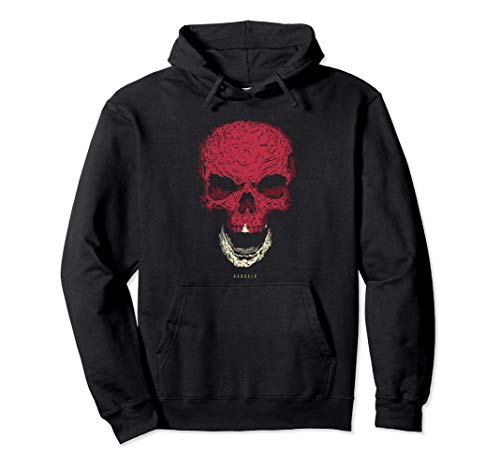 Camiseta Calavera con Bandera de Bahrein Cráneo Sudadera con Capucha