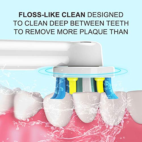Candore [Pulse Motion] - 8 cabezales de repuesto para cepillos de dientes eléctricos y cabezales giratorios compatibles con Oral-B