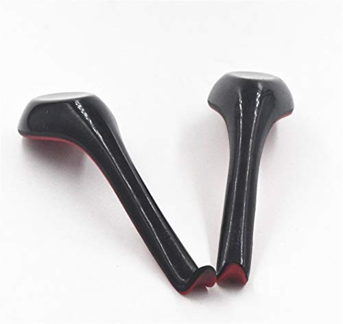 chenran Accesorios 1/2/5 Unids Negro Rojo Cuchara De Plástico Cubiertos De Hogar Avena Plato Cena China Cuchara De Sopa De Cuchara for Restaurante En Casa Regalo (Size : 5pcs)