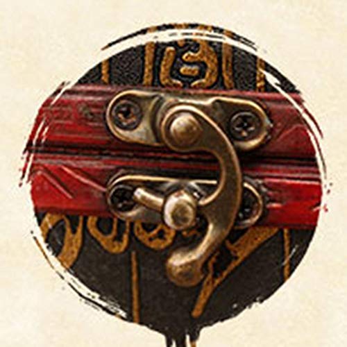 Cofres Maleta Vintage, Protector de Esquina de Metal con diseño de Hebilla Accesorios de fotografía de Tienda de cosméticos de joyería Madera, 8 Estilos 2 tamaños GGYMEI