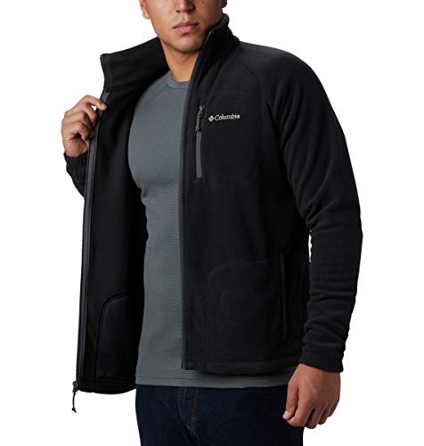 Columbia Fast Trek II Forro Polar con Cremallera, Hombre, Negro (Black), M