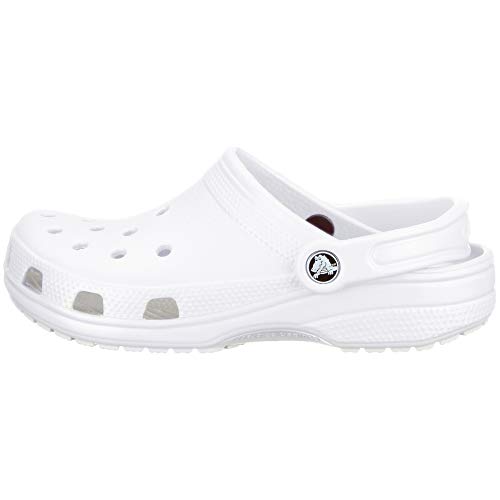 Crocs Classic U, Zuecos con Correa Trasera Unisex Adulto, White, 42/43 EU