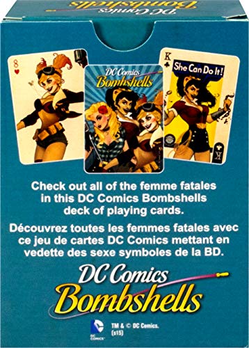 DC Bombshells Jugando Cartas Cubierta
