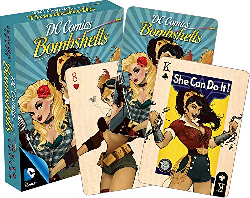 DC Bombshells Jugando Cartas Cubierta