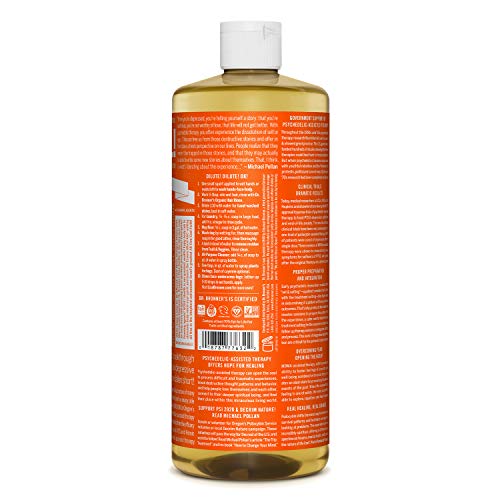 Del Dr. Bronner Tea Tree Castilla Jabón Hecho con ingredientes orgánicos 32 oz