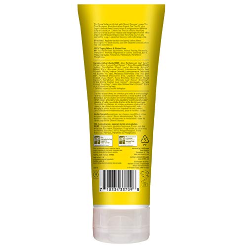 Desert Essence Lemon Tea Tree Shampoo Unisex No profesional Champú 237ml - Champues (Unisex, No profesional, Champú, Cabello graso, 237 ml, Protección, Fortalecimiento)