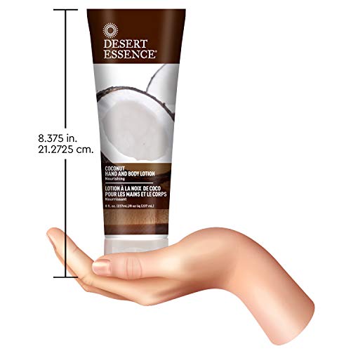 Desert Essence Loción de manos y cuerpo de coco 8 fl oz