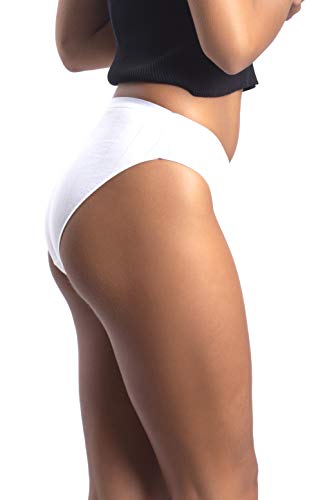 Don Algodón 1250 Ropa Interior, Blanc, M (Pack de 6) para Mujer