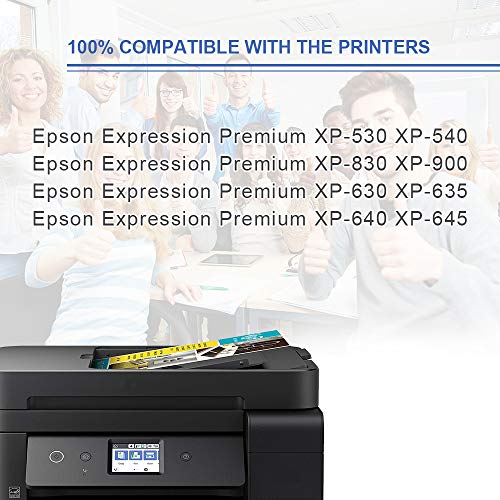 DOUBLE D 33XL para Epson 33 33XL 33 XL Cartuchos de Tinta Compatible con Epson Expression Premium XP-530 XP-540 XP-630 XP-635 XP-645 XP-640 XP-830 XP-900 XP-7100 (12 Pack)