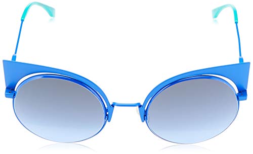 FENDI Sonnenbrille FF 0177/S 27f/Hl-53-22-135 Gafas de sol, Azul (Blau), 53 para Mujer