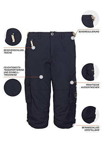 G.I.G.A. DX 3/4 enrik para Hombre Cargo Corto con Varios Bolsillos-pantalón Estilo Skater, Lime, 46