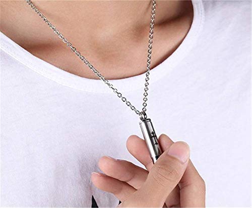 HAOYU Collar de Bala Cruzada Influencia de Hombres Colgante de Personalidad Colgante de Cadena de clavícula Larga Domineering Accesorios