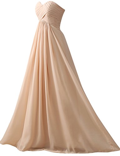 HUINI M¨¢s Dama de Honor Trajes de Gala Pliegues Novio Boda Fiesta Vestidos Tama?o 36
