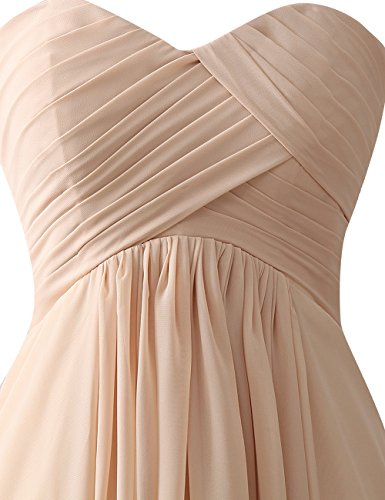 HUINI M¨¢s Dama de Honor Trajes de Gala Pliegues Novio Boda Fiesta Vestidos Tama?o 36
