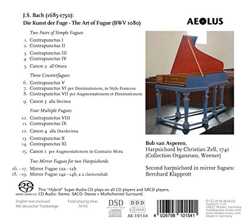 J.S.Bach: El Arte De La Fuga/ Bob Van Asperen