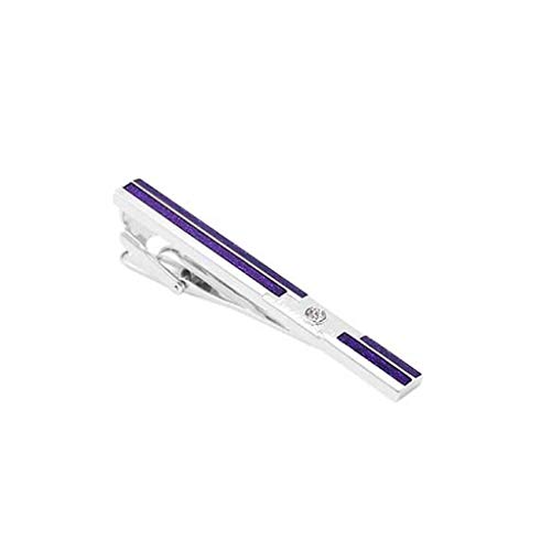 JSY Metal Simple Classic Tricolor Drip Oil Clip de collar de cristal para hombres Clip de corbata Clip de corbata Clip de corbata Clips (Color: A)