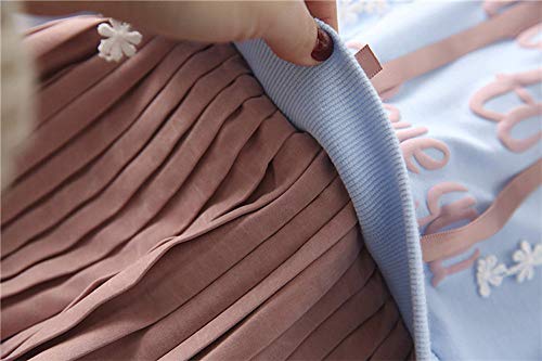 K-youth Ropa Niña, Letra Vestido De Bebé Niña Sudadera con Capucha Princesa Vestido De Niñas para Fiesta Infantil Trajes de Ceremonia Casual 2018 (Azul, 4-5 años)