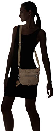 Kipling Arto S, Bolso bandolera para Mujer, Marrón (True Beige), 25x21x3 cm