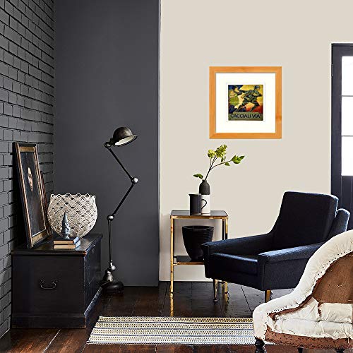 L Lumartos Póster Vintage Italia 1914 Cacciali Via Contemporáneo Home Decor Wall Art Print, Verde Pino, 8 x 8 Inches
