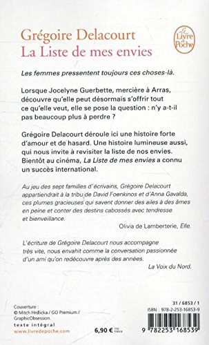 LA LISTE DE MES ENVIES (Littérature)