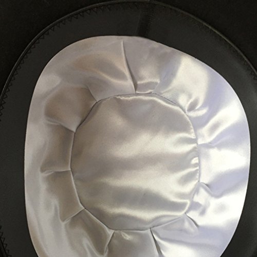 La vogue Sombrero de Jazz Hongo Fieltro Hombre Mujer Hat Vintage Negro XL 60-62CM