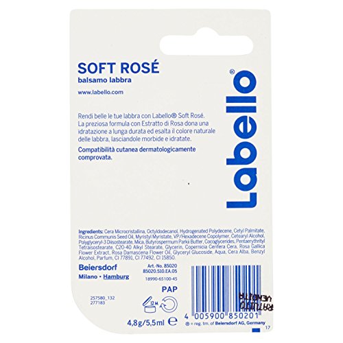 Labello Soft Rosé palillo de 5,5m
