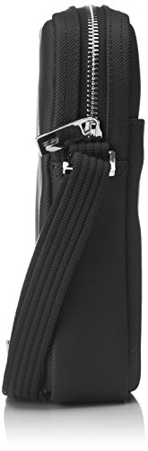 Lacoste NH2340HC Bolso Bandolera Clásico para Hombre, Color Negro (Black)